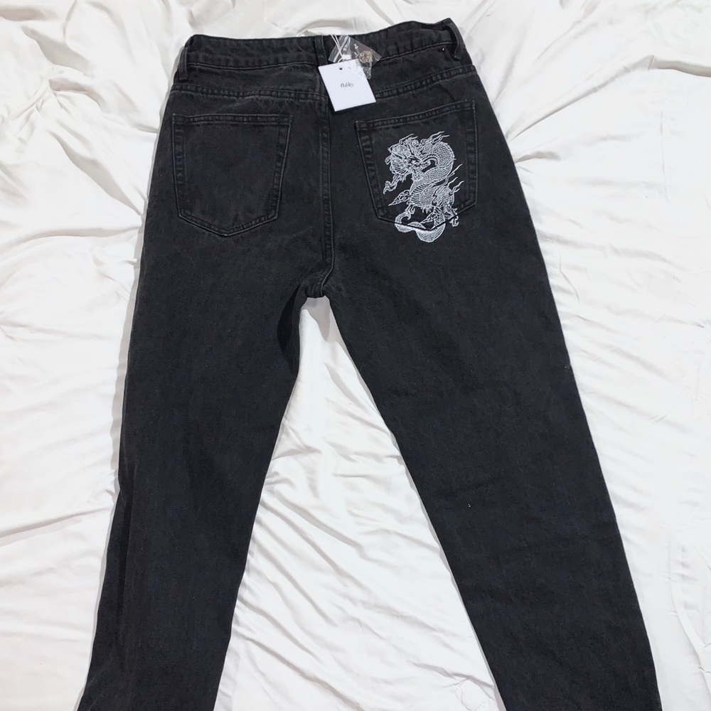 Adika Dragon Print Jeans
